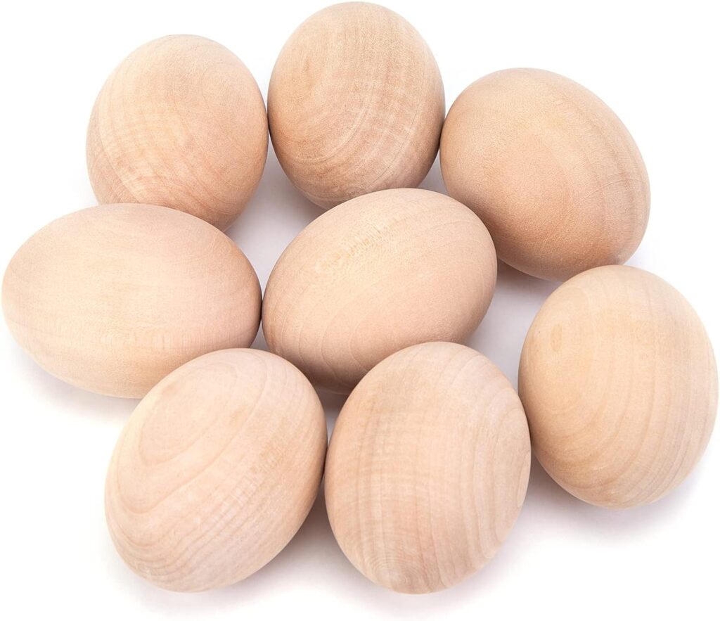 Wooden eggs